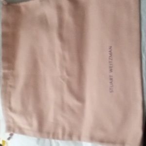 Stuart Weitzman Ballet Pink Dust Bag 14.75"x14"